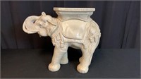 Vintage Ceramic Elephant Garden Seat