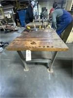 Work Table w/Clamps 30" x 34" Butcher Block