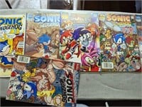 (9) Archie Sonic Comic Books