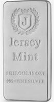 1 Kg Jersey Mint Silver Bullion 999.9 Fine Silver