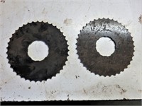 Two Laser cut Chain drive Sprockets