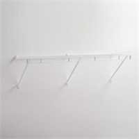 C5202 Rubbermaid 4' x 12" Steel Wardrobe Shelf Kit