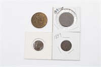 Hoover Token 1818 Large Cent & Indian Head Cents