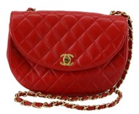 Chanel Red Chain Shoulder Bag