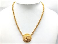 Chanel Coco Mark Double Hanging Necklace