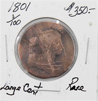 1801 Large Cent 1/100 RARE