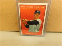 1961 Topps Roger Maris #478 MVP Baseball Card