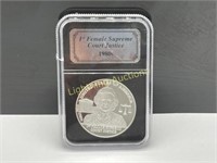 1980-S "1ST FEMALE SUPREME COURT JUSTRICE" COIN