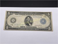 1914 U.S. $5 FEDERAL RESERVE NOTE