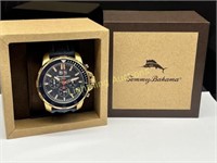 BLUE AND GOLD TONE TOMMY BAHAMA WRISTWATCH