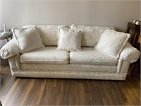 Cozy overstuffed cream couch / sofa QQ