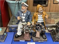 TWO SAILOR FIGURINES