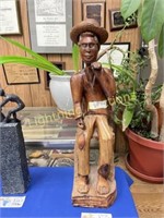 HAND CARVED WOODEN FIGURINE