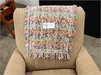 PADDED RECLINING ARM CHAIR