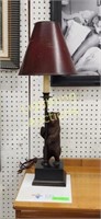 GRIZZLEY BEAR FIGURE TABLE LAMP