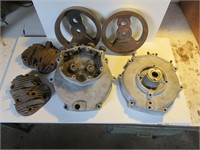 1933 Sports Scout Crankcases, Flywheels and Heads.