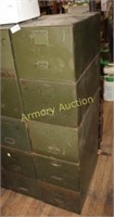 STACKING MILITARY FILE DRAWERS