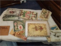 Vintage Poatcards, B&W, 1 Leather, Sev. Raised,