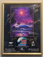 Multi Signed 19x25” 1996 King Of The Surf Poster