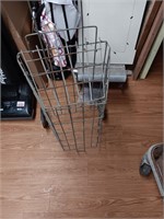 Galvanized Folding Shopping Cart