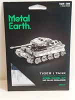 Tiger I Tank Steel Sheet Model Metal Earth