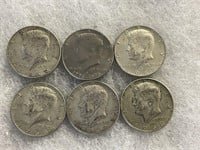 6 - Kennedy 1/2 Dollars