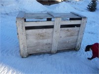 Animal Crate, wood, 61" x 24" x 37" high