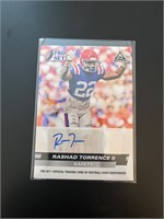 Rashad Torrence Rookie Autograph
