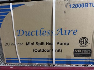 Ductless aire mini split outdoor pump heat/ac