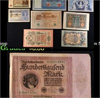 Group of 9 Early 1900's Russioan Hyperinflation No