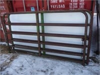 Steel gate 93" x 50", 6 bar, 2" round steel tubing