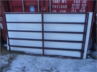 Steel gate 85" x 48", 6bar, 1" square steel tubing