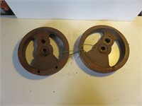 Set of flywheels 197mm diameter.