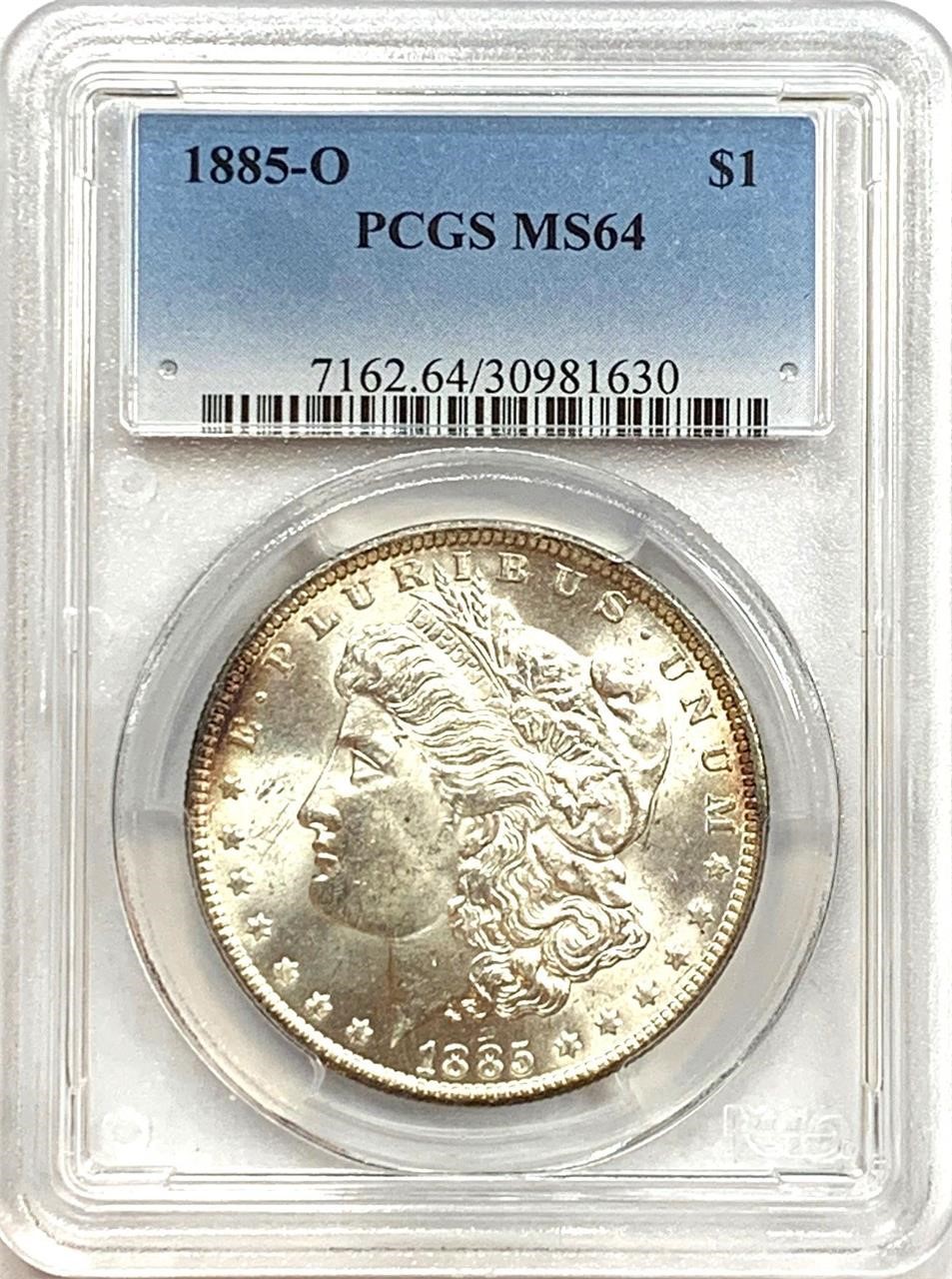 1885-O Morgan Silver Dollar MS-64