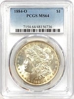 1884-O Morgan Silver Dollar MS-64