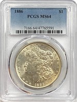 1886 Morgan Silver Dollar MS-64
