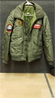Vintage Made in Korea Flight Jacket With Patches