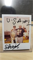 The Iron Sheik Autographed Candid Photo
