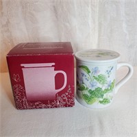 Toscany Flower Tea Cup with Lid