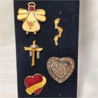 Lot of 5 Religious Pins