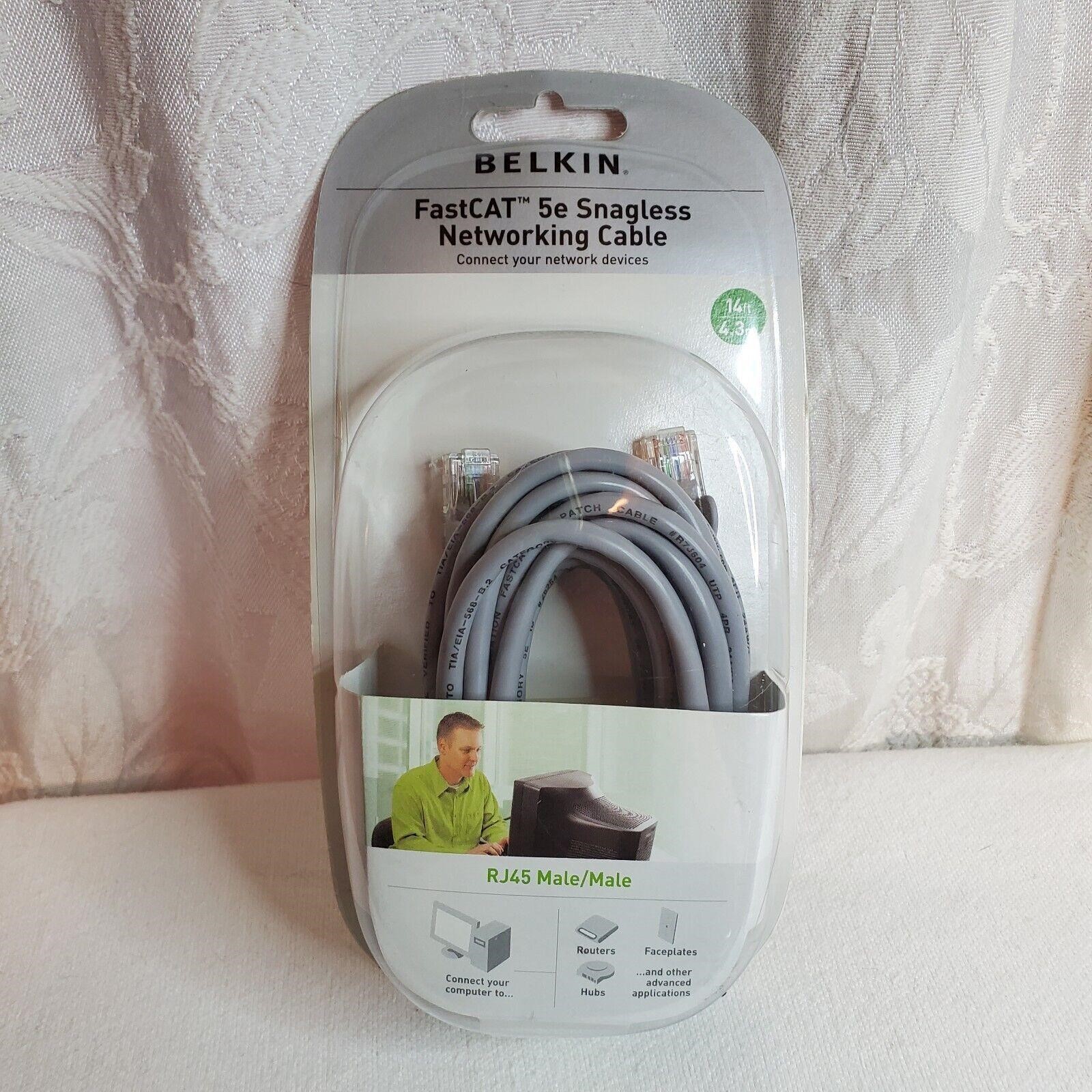 Belkin Fast CAT5e Patch Networking Cable 14' NEW