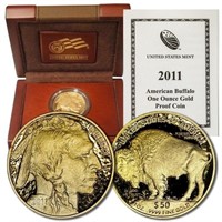 2011-W Proof $50.00 One Ounce Gold Buffalo