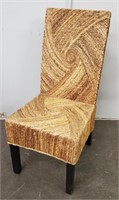 Solid Swirled Wicker Chair