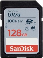 SanDisk 128GB Ultra SDXC UHS-I Memory Card - 100MB