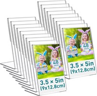 48 Pcs Acrylic Picture Frame, 3.5 x 5 Inch Acrylic