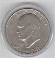 1972 D US Eisenhower Dollar Coin