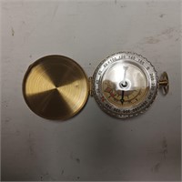Brass Toned Hunter's Case Compass