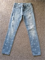 Gap Always Skinny Sz 25 Deconstructed Jeans #HB17