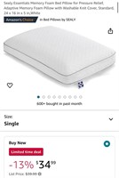 Sealy Essentials Memory Foam Bed Pillow