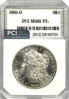 1885-O Morgan Silver Dollar MS-65 PL